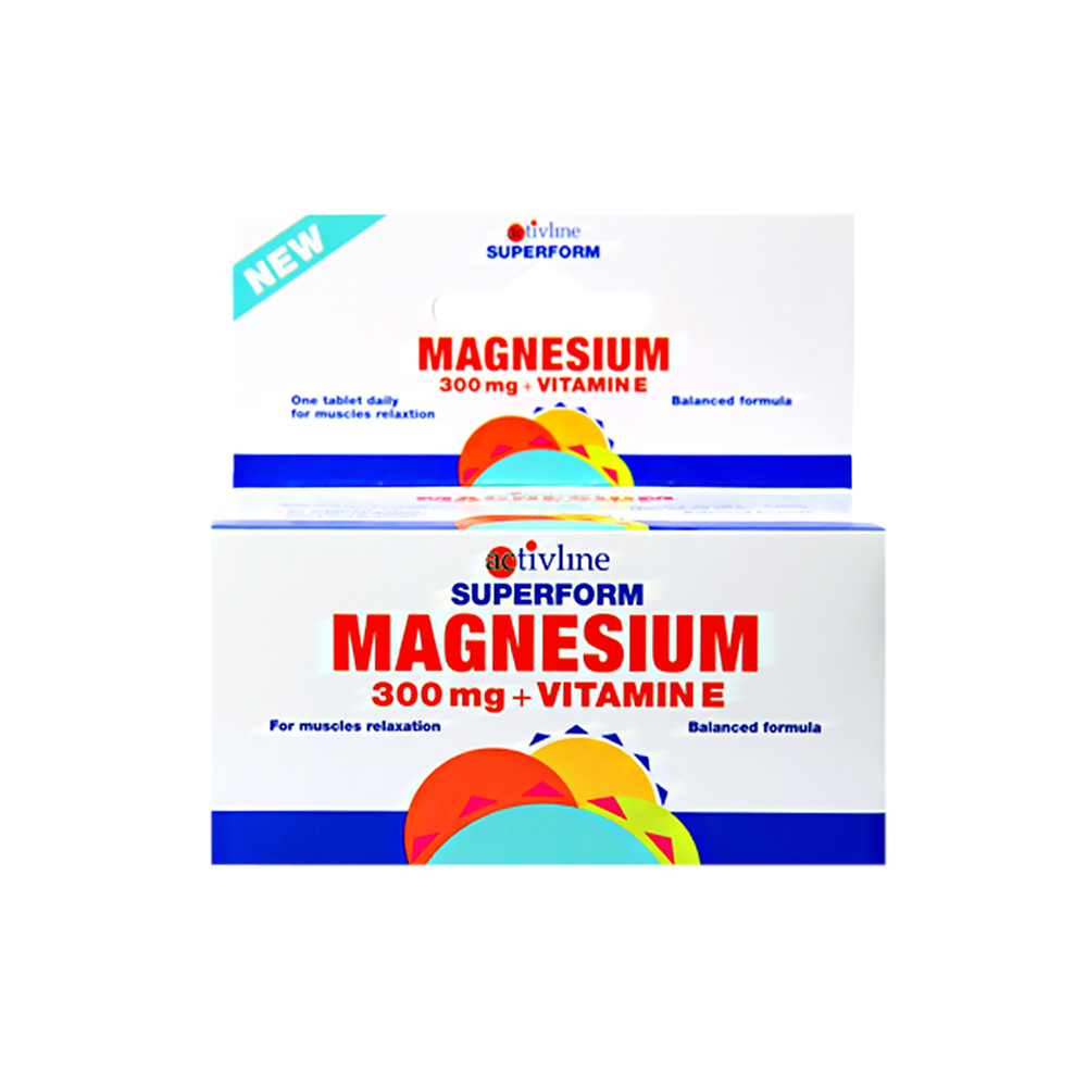 ACTIVLINE MAGNESIUM + VIT E 60TAB