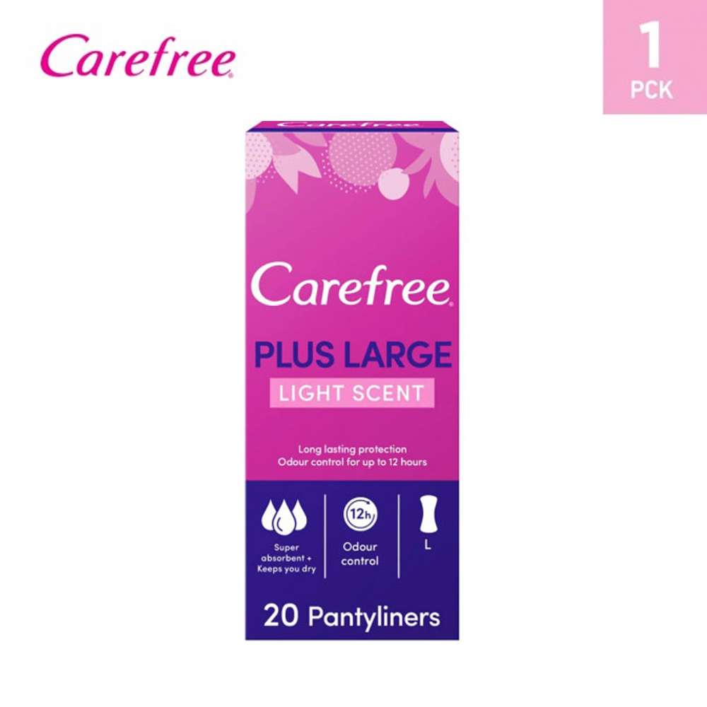 CAREFREE PLUS LARGE LIGHT SCENT 20PADS