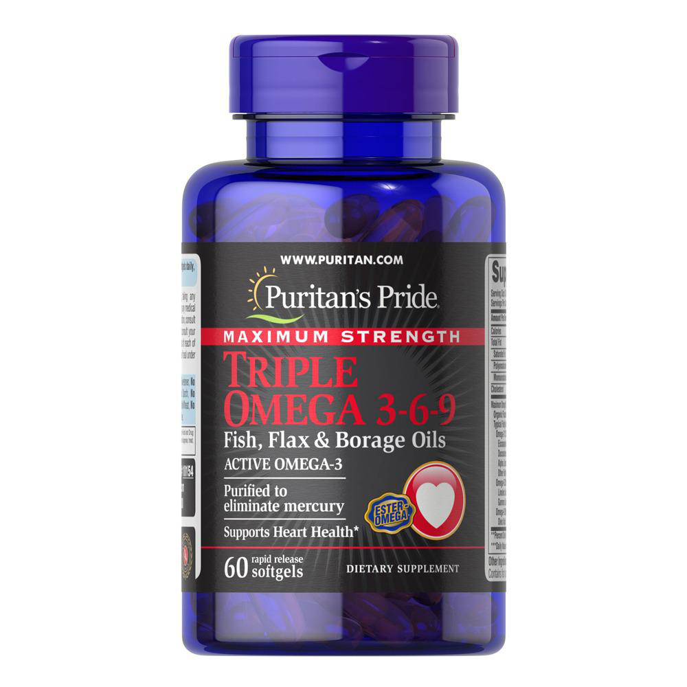 PURITANS PRIDE TRIPLE OMEGA 3-6-9 60CAP