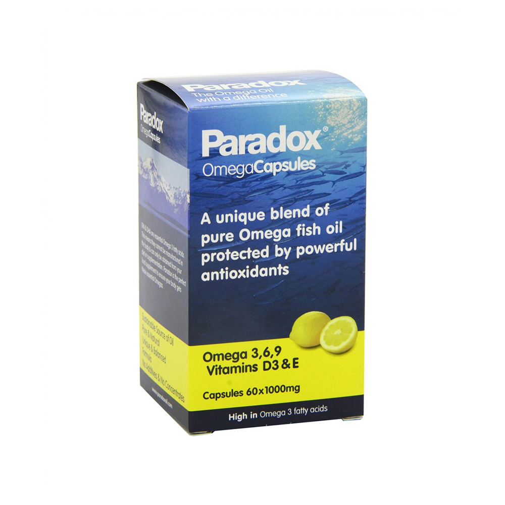 PARADOX OMEGA 3,6 & 9 FISH OIL 1000MG 60CAP