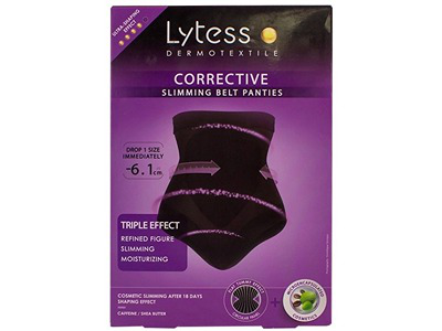 LYTESS CORRECTIVE BELT PANTIES BLACK NOIR - S/M
