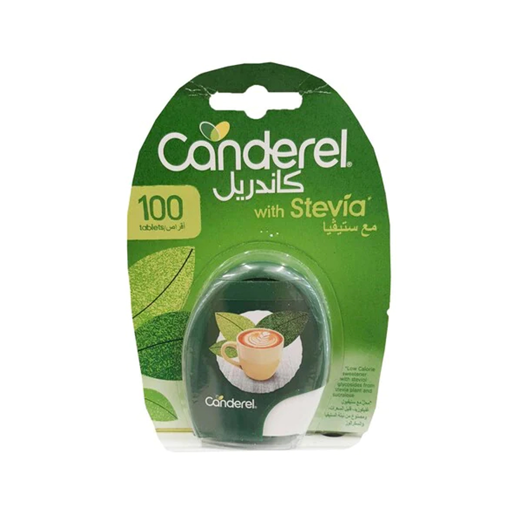 CANDEREL GREEN WITH STEVIA 100 TABLETS