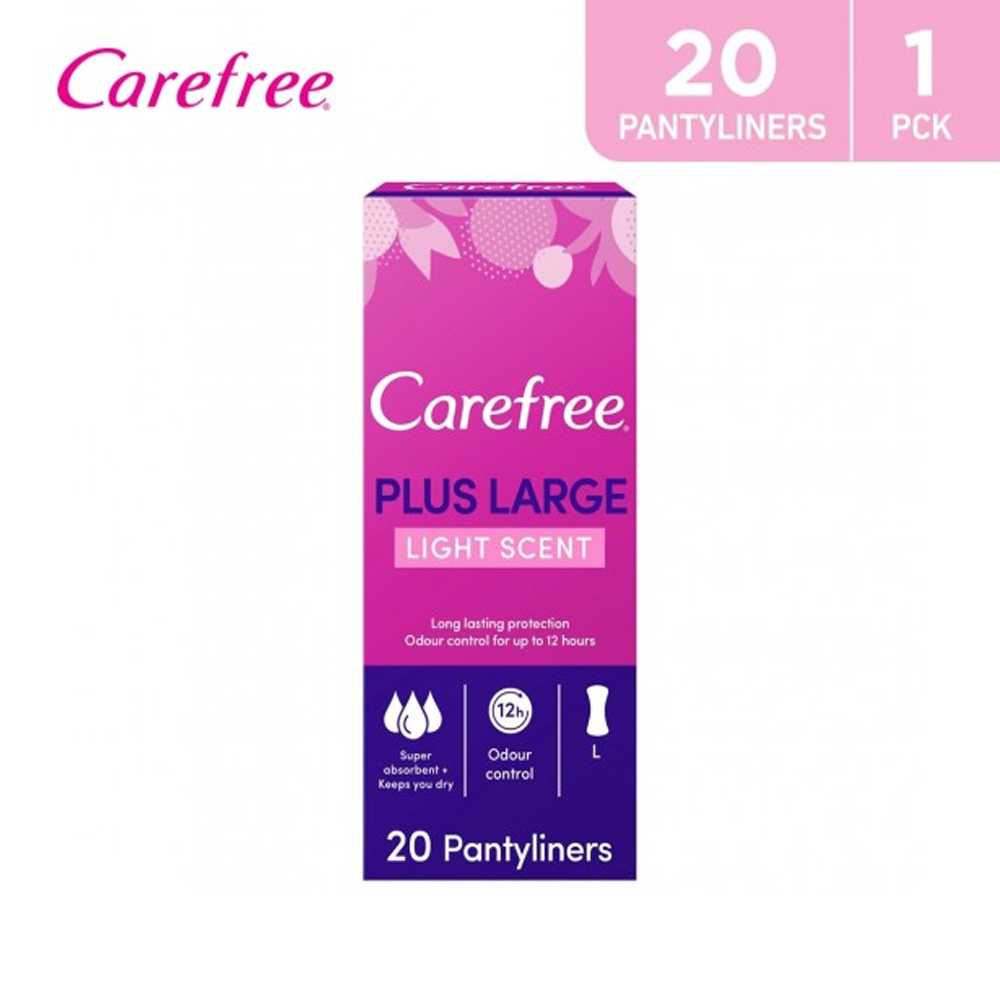 CAREFREE PLUS LARGE FRESH SCENT 20 PADS