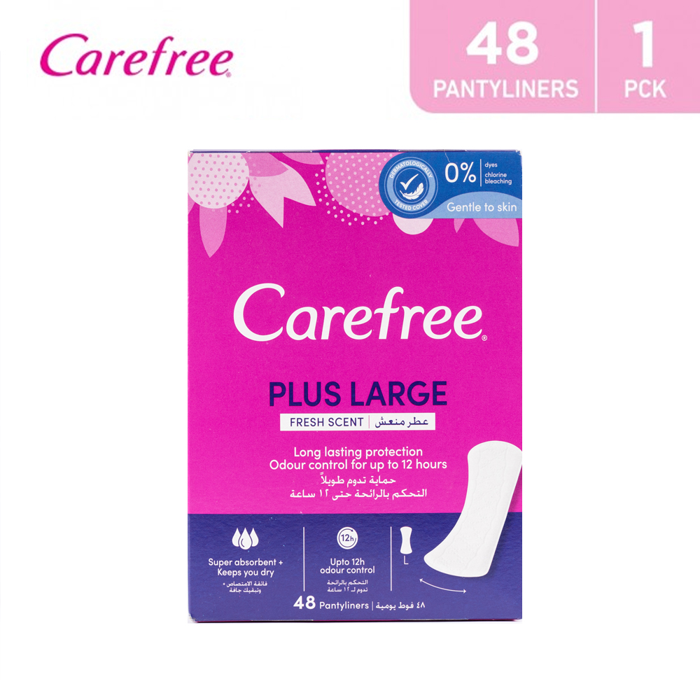 CAREFREE PLUS LARGE FRESH SCENT 48 PADS