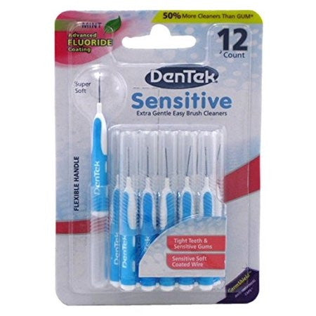 DENTEK SENSITIVE EASY BRUSH CLEANERS 14PCS