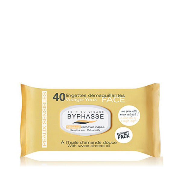 BYPHASSE WIPES ALMOND OIL 40P 1928
