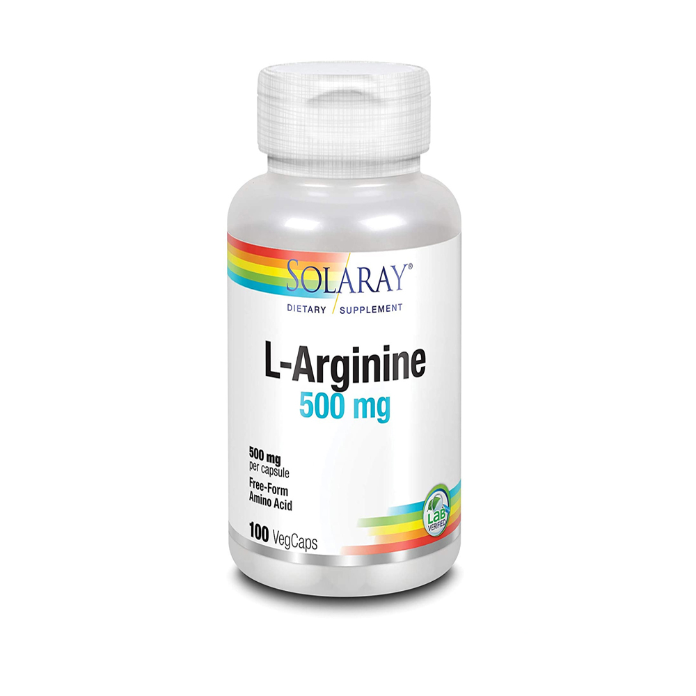 SOLARAY L-ARGININE 500MG 100 VEGCAPS