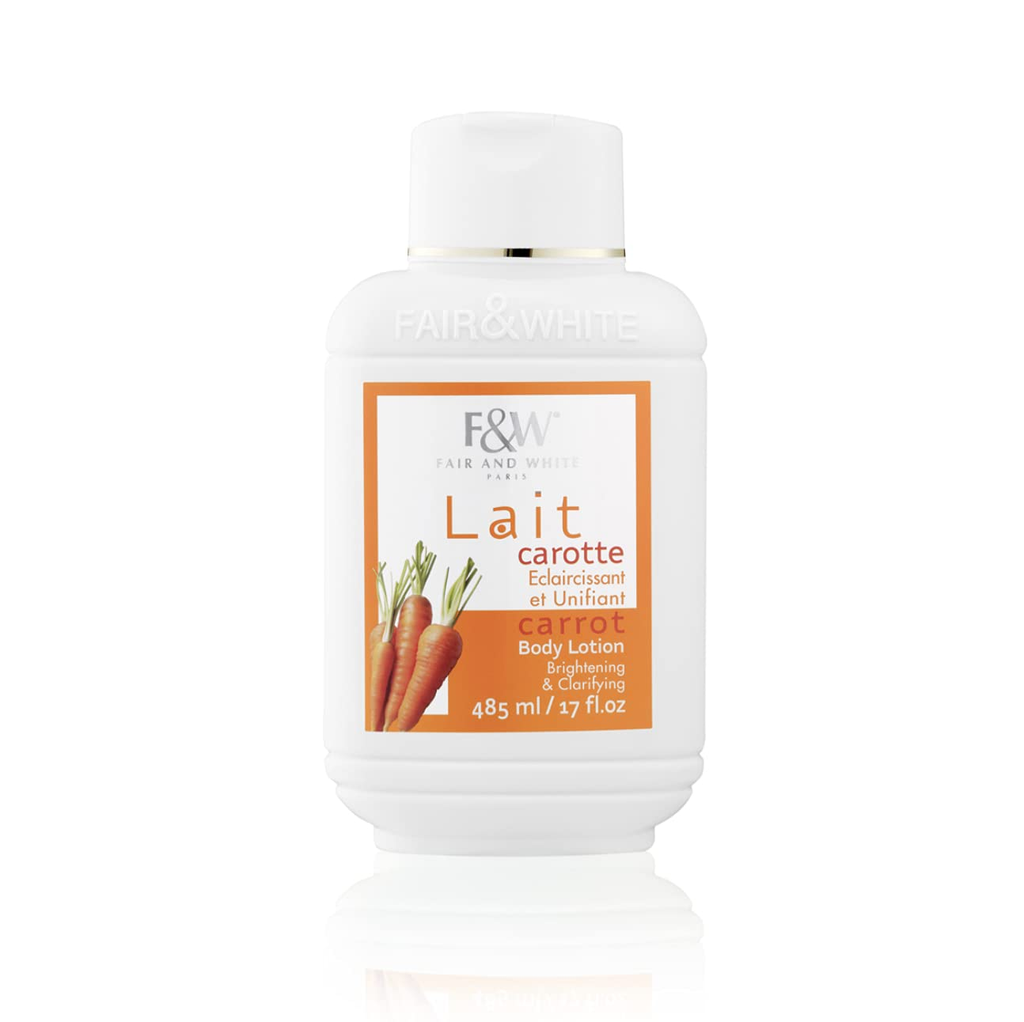FAIR AND WHITE LAIT CARROT BODY LOTION 485ML