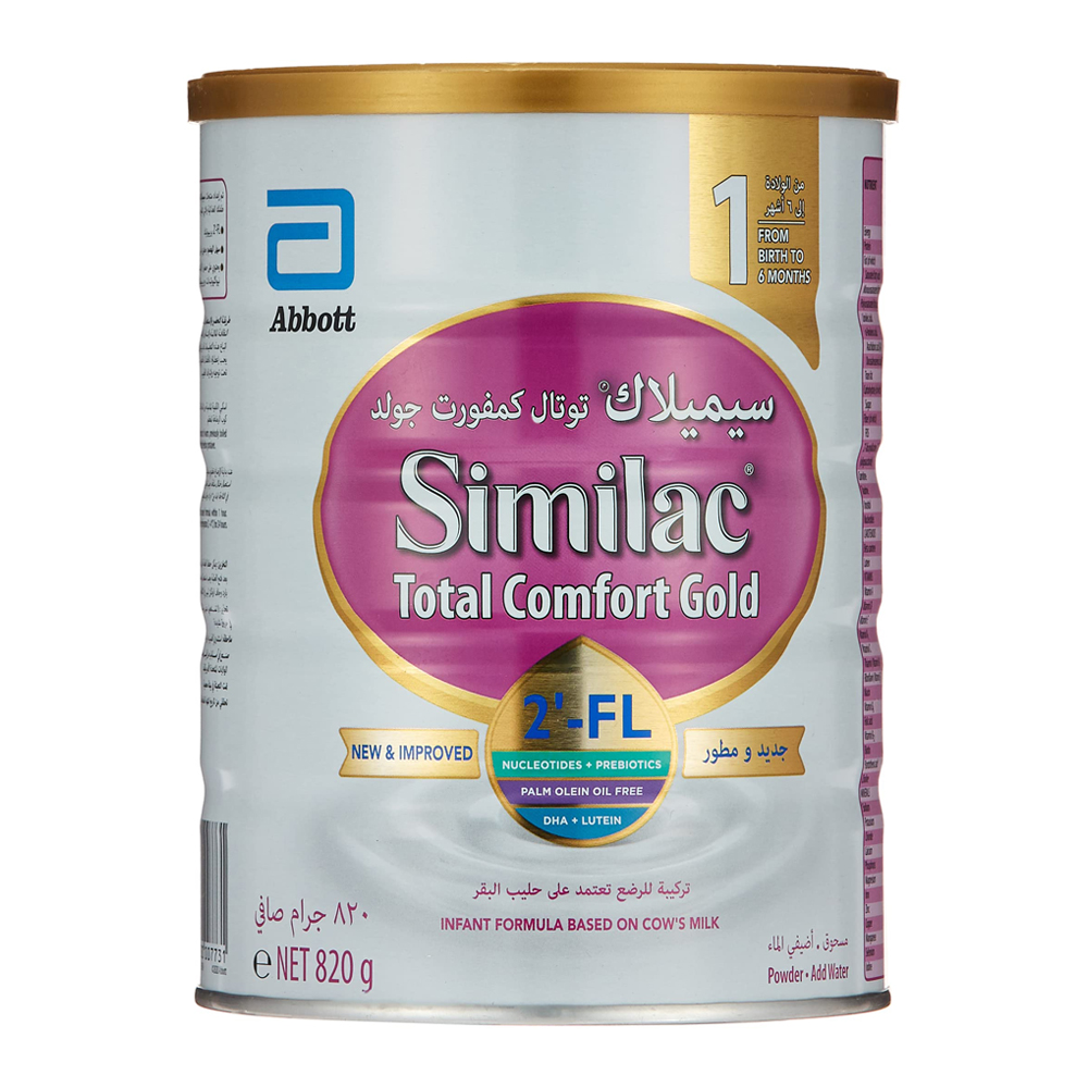 SIMILAC TOTAL COMFORT GOLD NO.1 MILK 820GM