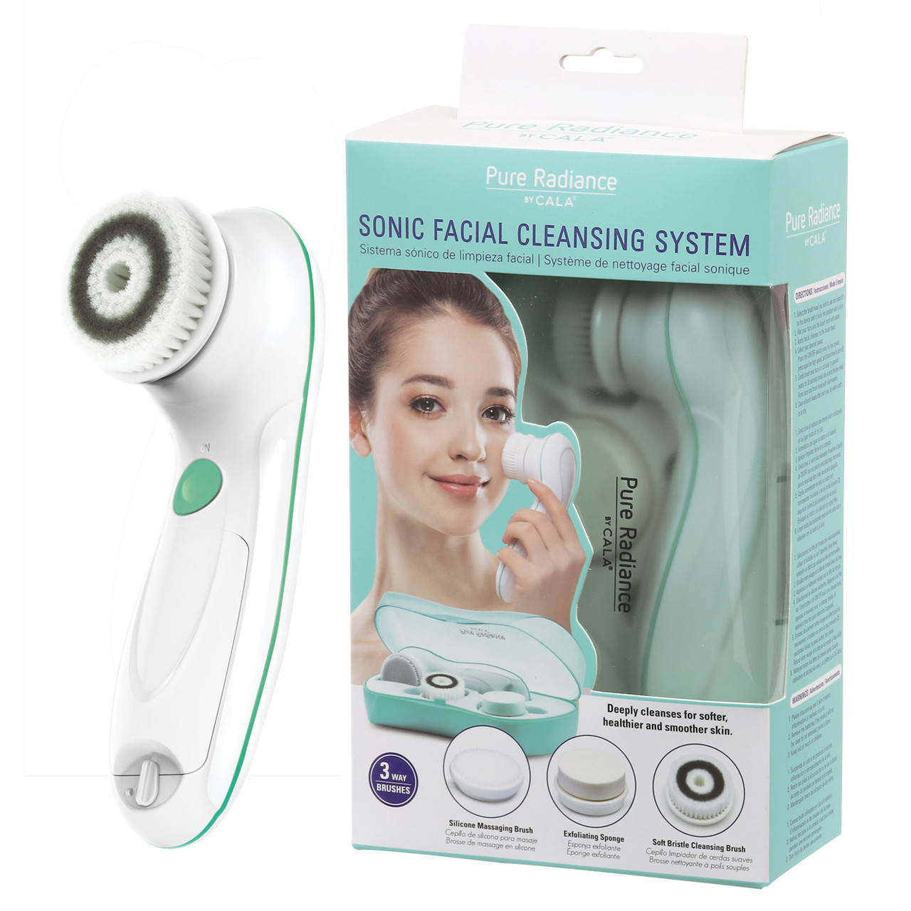 CALA FACE SONIC FACIAL CLEANSING SYSTEM 3 BRUSH 67501