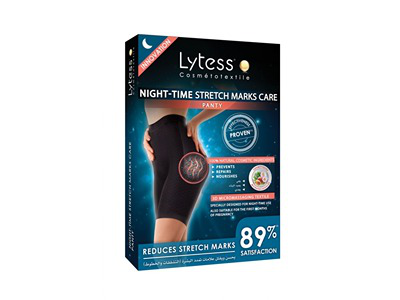 LYTESS STRETCH MARKS CARE PANTY BLACK - S/M