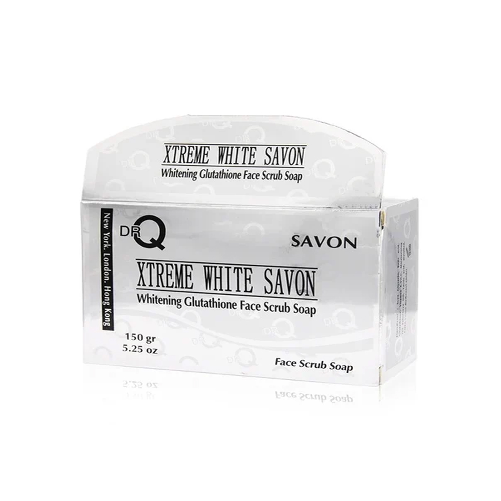 DR.Q XTREME WHITE SAVON FACE SCRUB SOAP 150GM