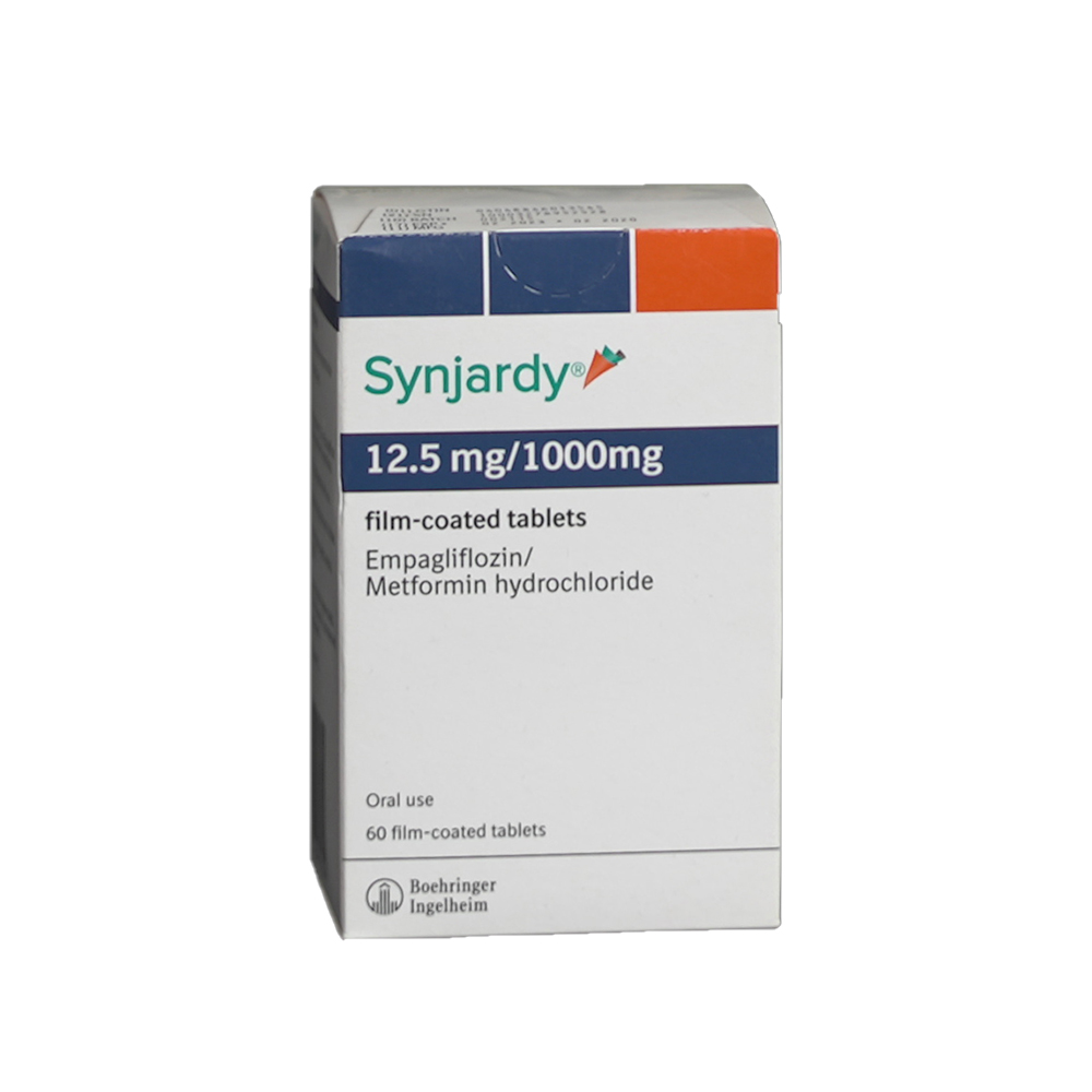 SYNJARDY 12.5MG/1000MG 60 TABLETS