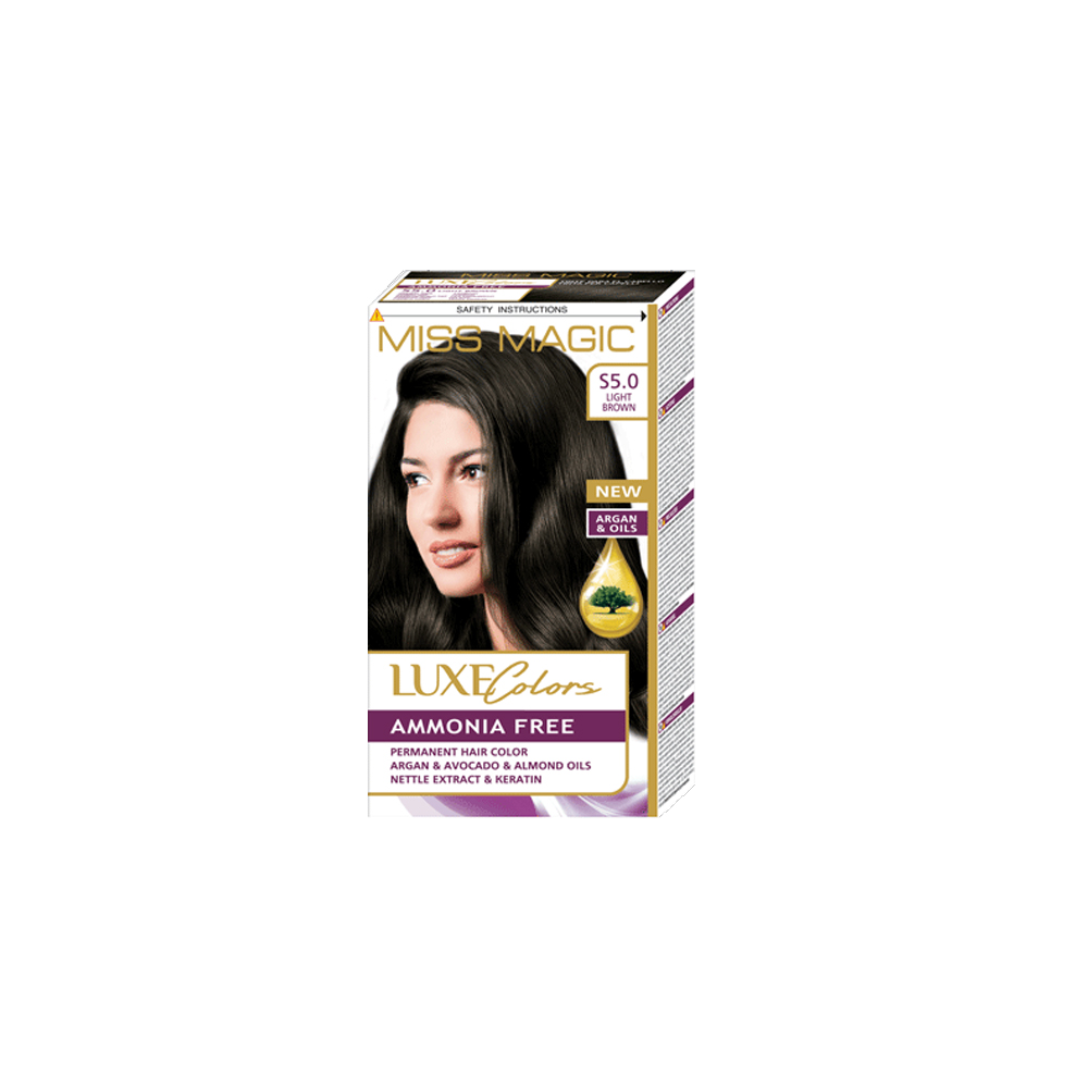 LUXE HAIR COLOR MISS MAGIC S 5.0-LIGHT BROWN