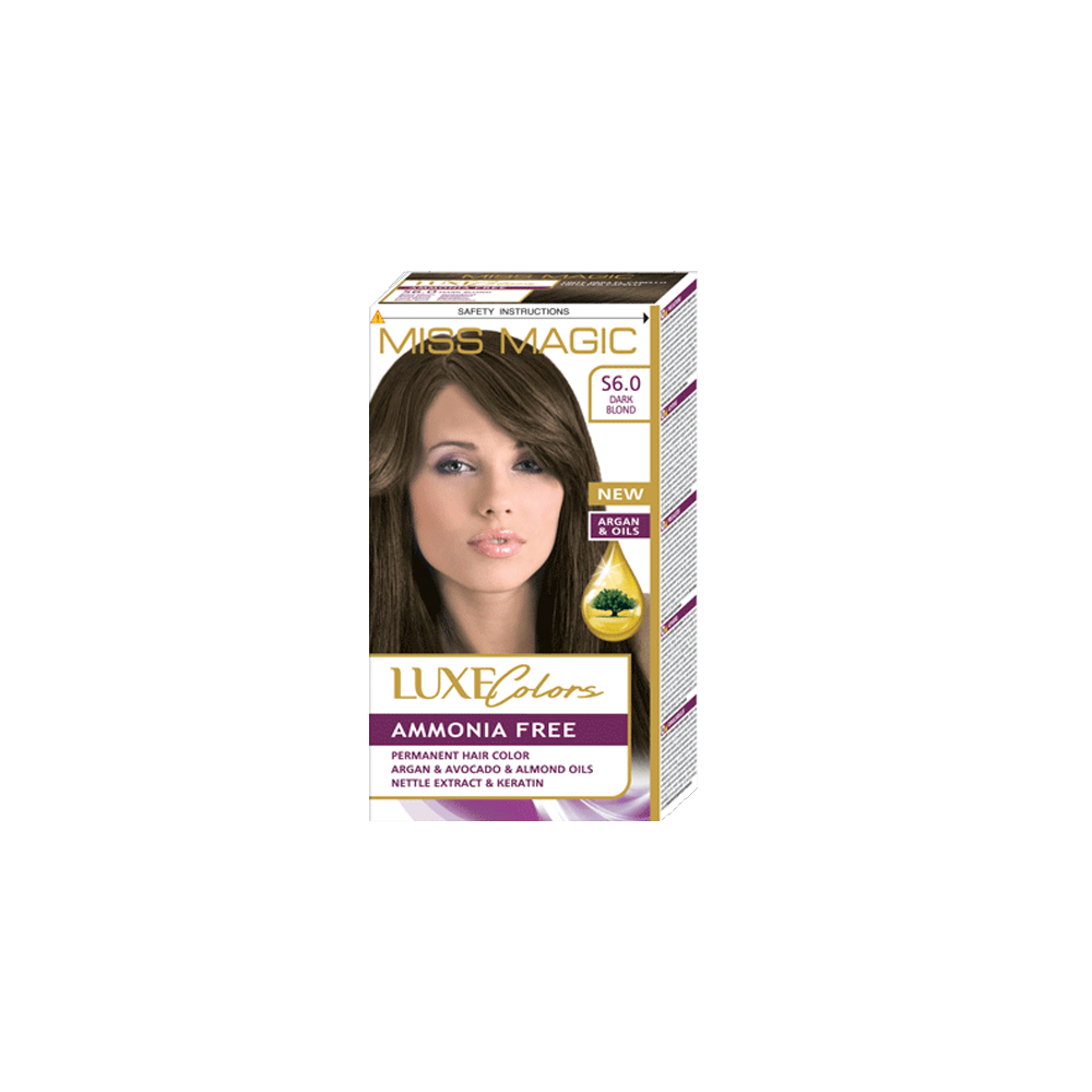 LUXE HAIR COLOR MISS MAGIC S 6.0-DARK BLOND