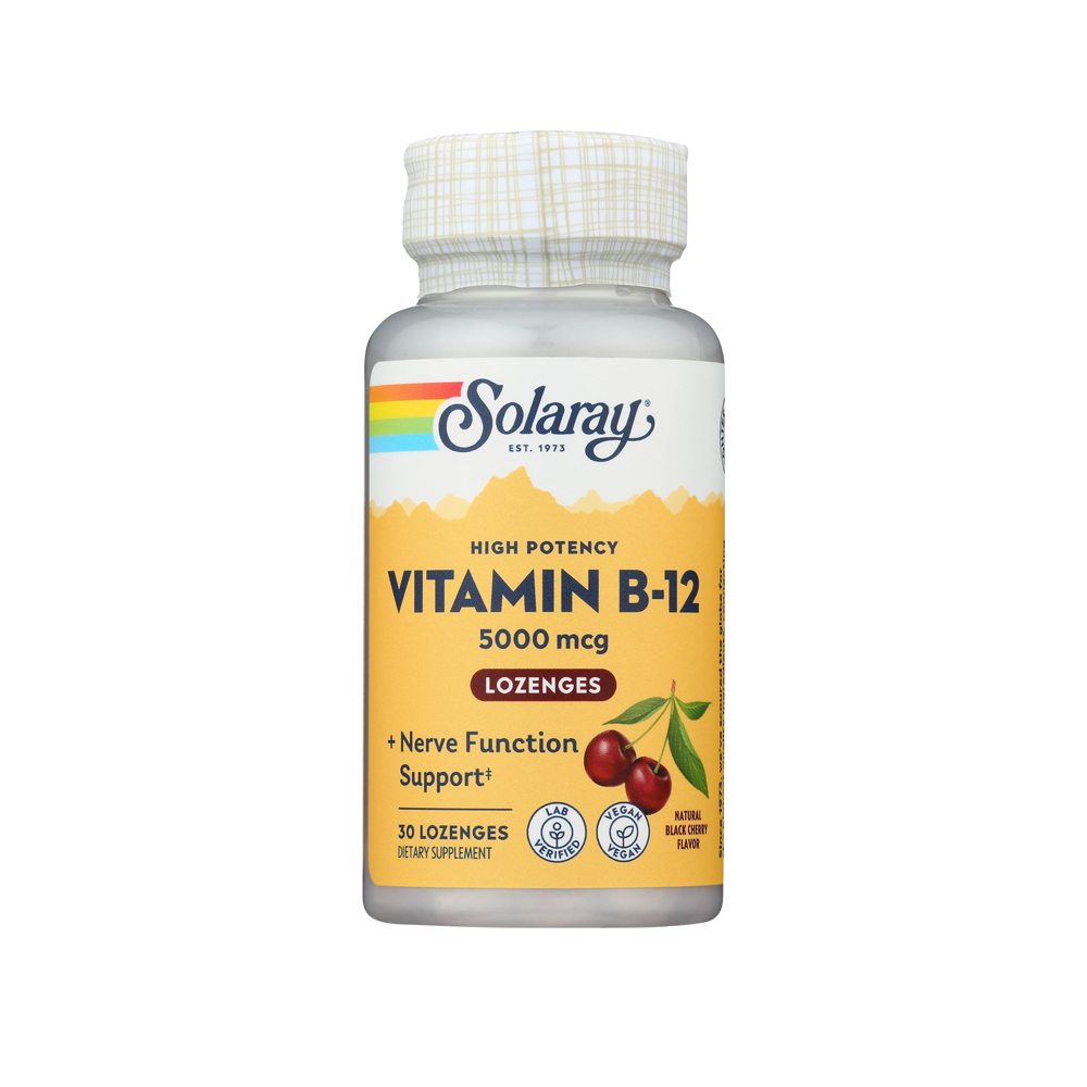 SOLARAY VITAMIN B-12 5000MCG 30 LOZENGES