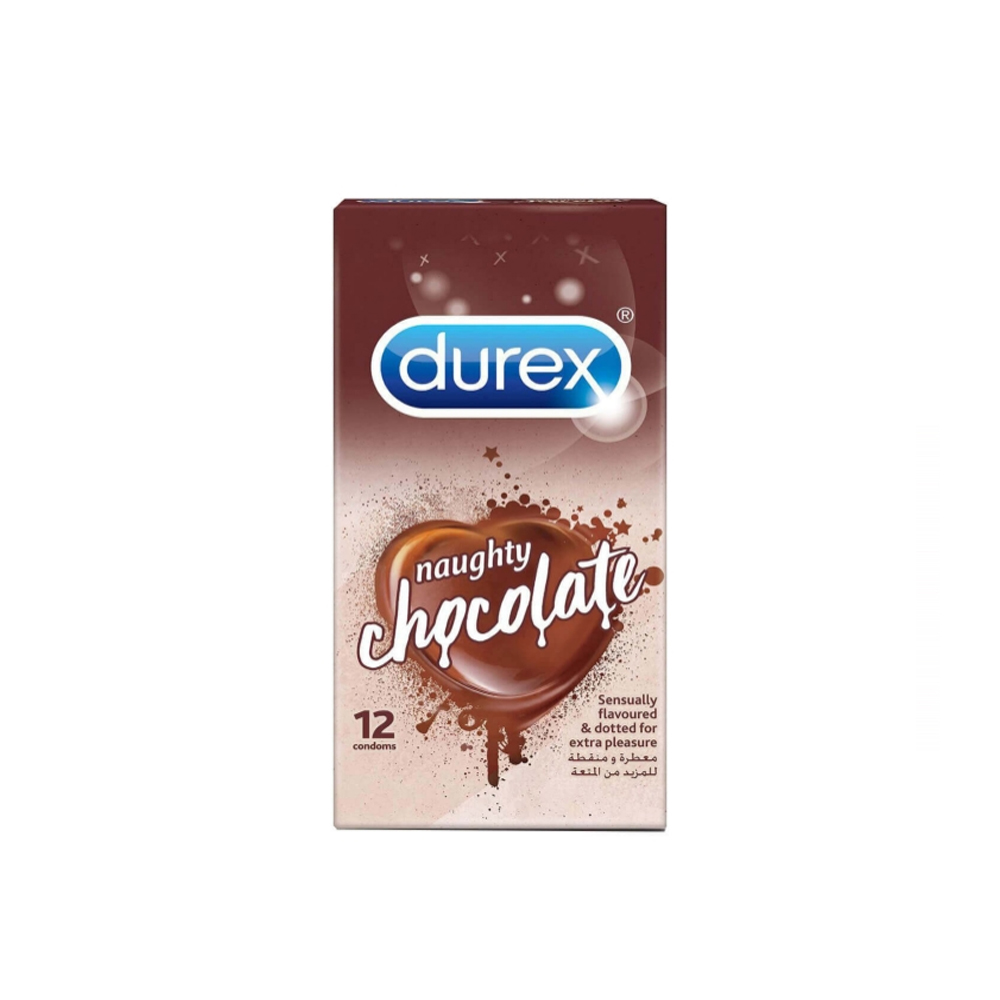 DUREX CONDOM SENSUAL NAUGHTY CHOCOLATE 12PCS