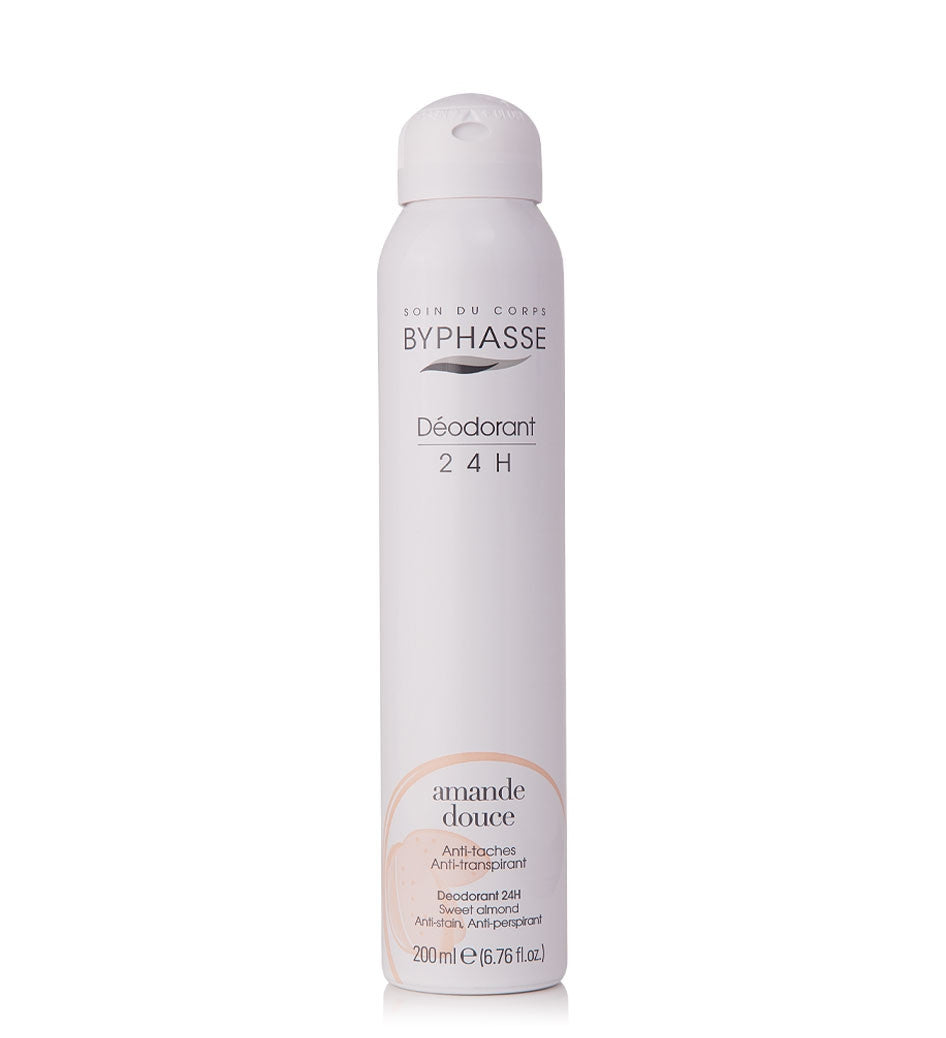BYPHASSE BODY DEO 24H SWEET ALMOND SPRAY 200ML 4288