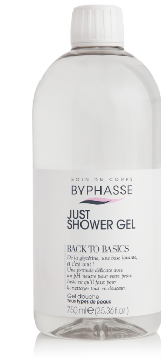 BYPHASSE JUST SHOWER GEL DOUCHE ALL SKIN TYPE 750ML 4486