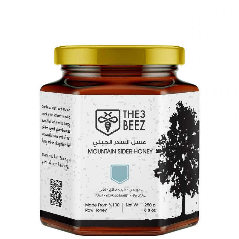 THE 3 BEEZ MOUNTAIN SIDER RAW HONEY 250GM