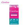 CAREFREE UNSCENTED WITH COTTON 34 PADS