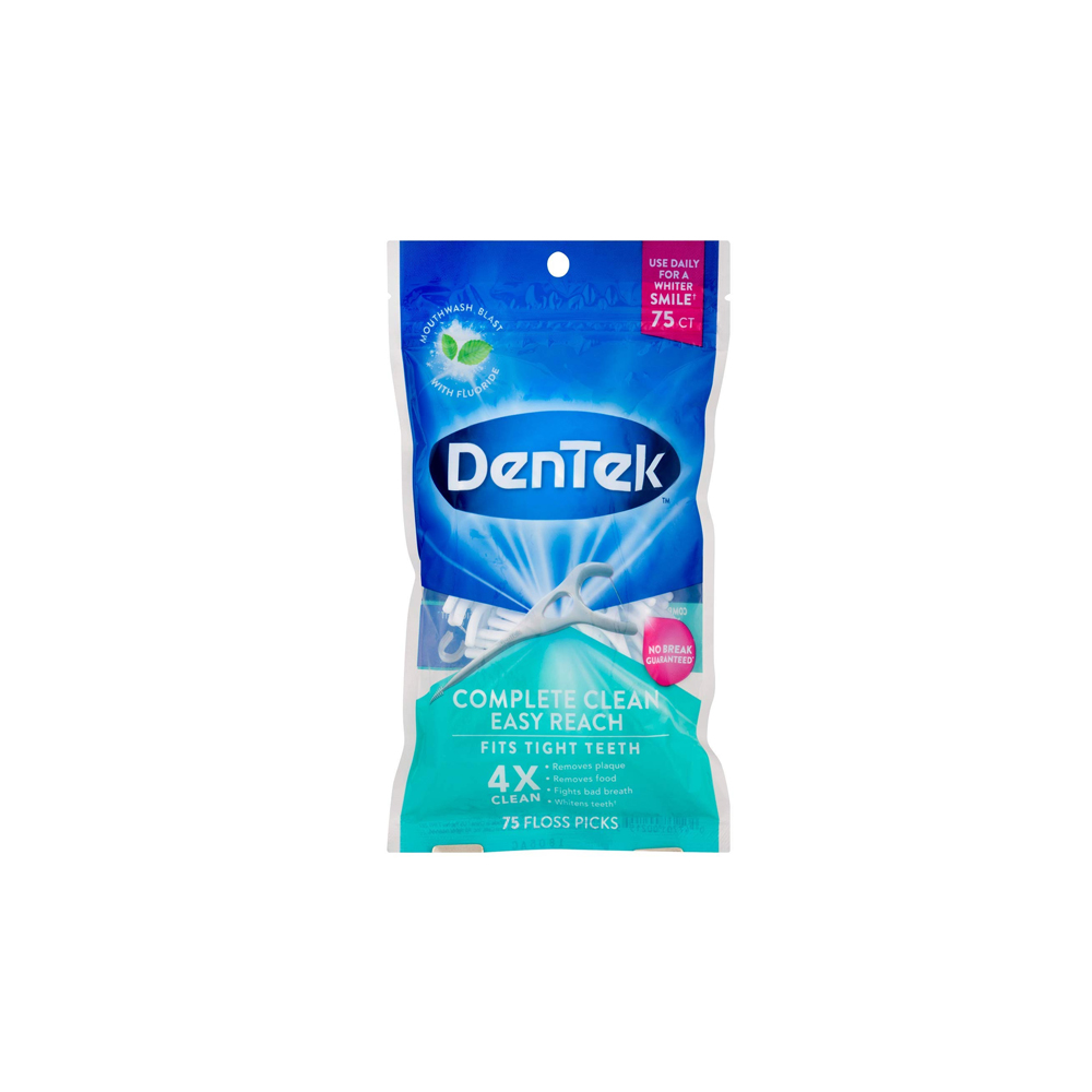 DENTEK COMPLETE CLEAN EASY REACH FLOSS 75 COUNT – Pharmazone