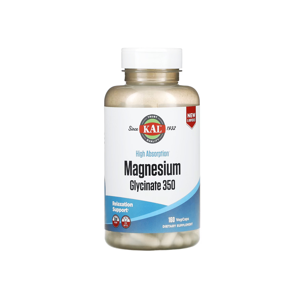 KAL MAGNESIUM GLYCINATE 350MG 160CAPS – Pharmazone