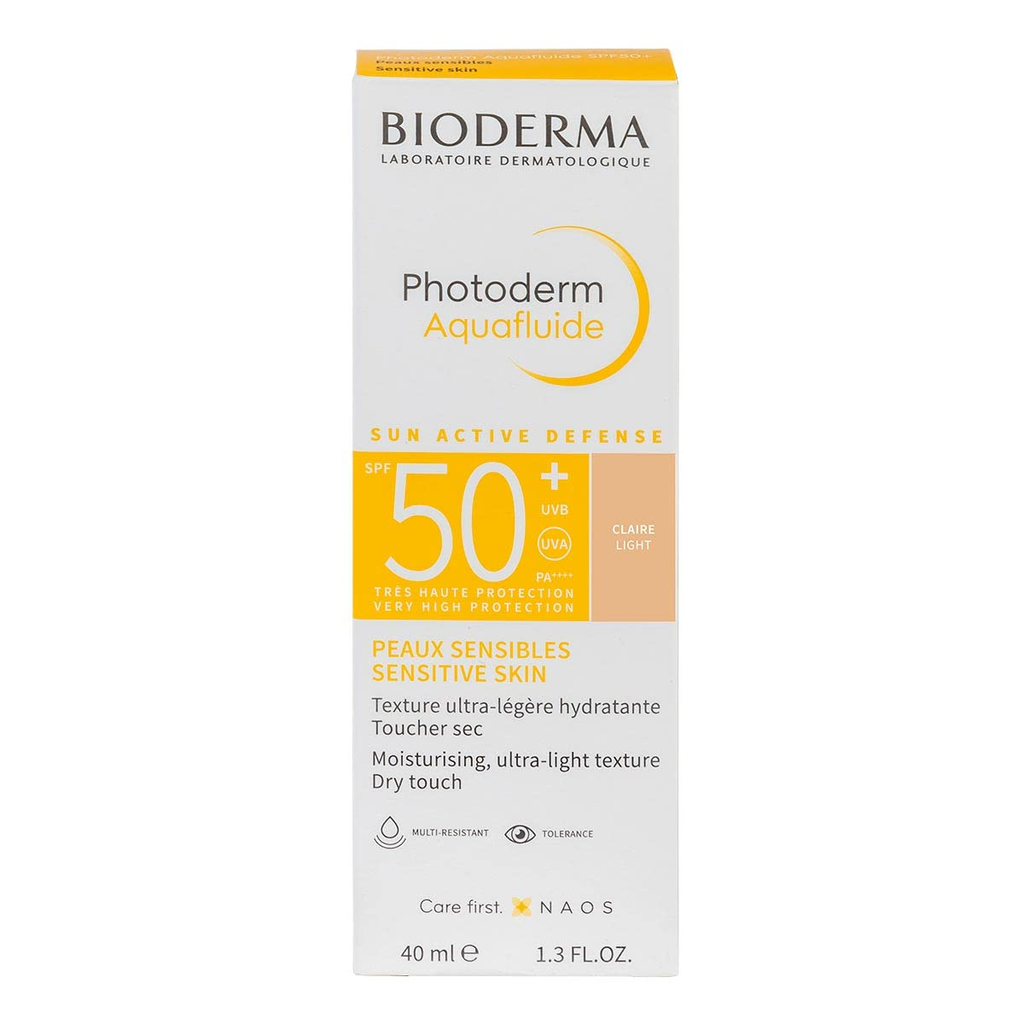 BIODERMA PHOTODERM AQUAFLUIDE SPF50+CLAIRE LIGHT 40ML