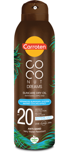 CARROTEN COCO NUT DREAMS SPF20 SUNCARE DRY OIL 150ML