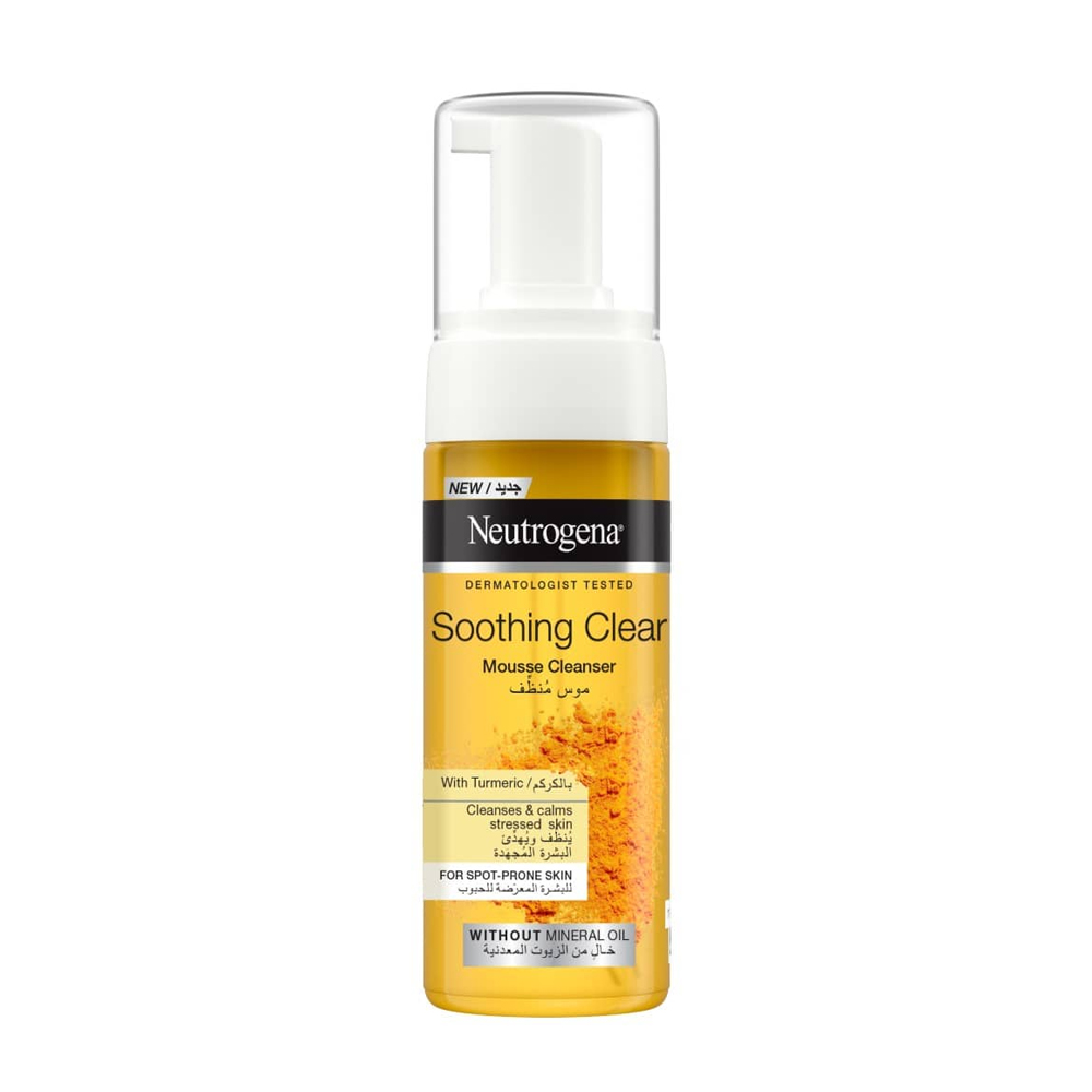 NEUTROGENA SOOTHING CLEAR MOUSSE CLEANSER 150ML