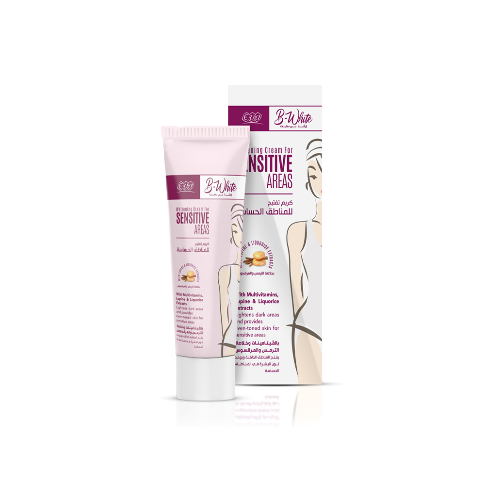 EVA B-WHITE SENSITIVE AREAS CREAM 50GM