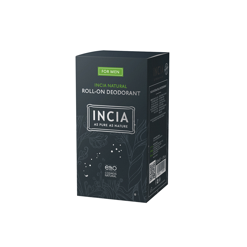 INCIA NATURAL ROLL-ON DEODORANT FOR MEN 50ML