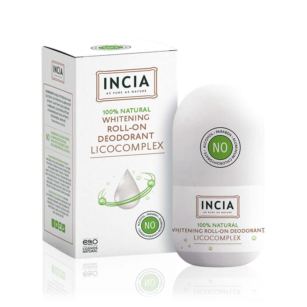 INCIA NATURAL ROLL-ON DEODORANT FOR WHITENING 50ML