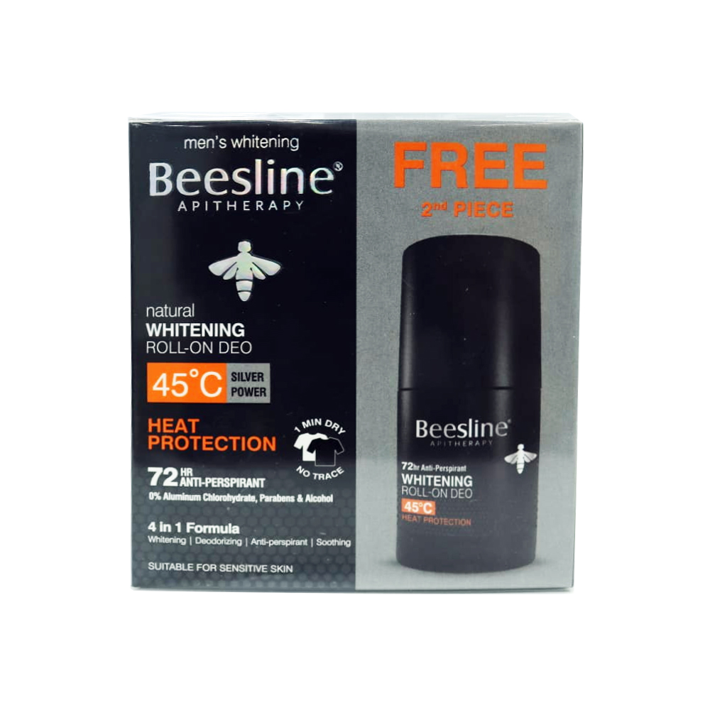 BEESLINE OFFER-WHITENING ROLL ON DEO 72H HEAT PROTECT (1+1)