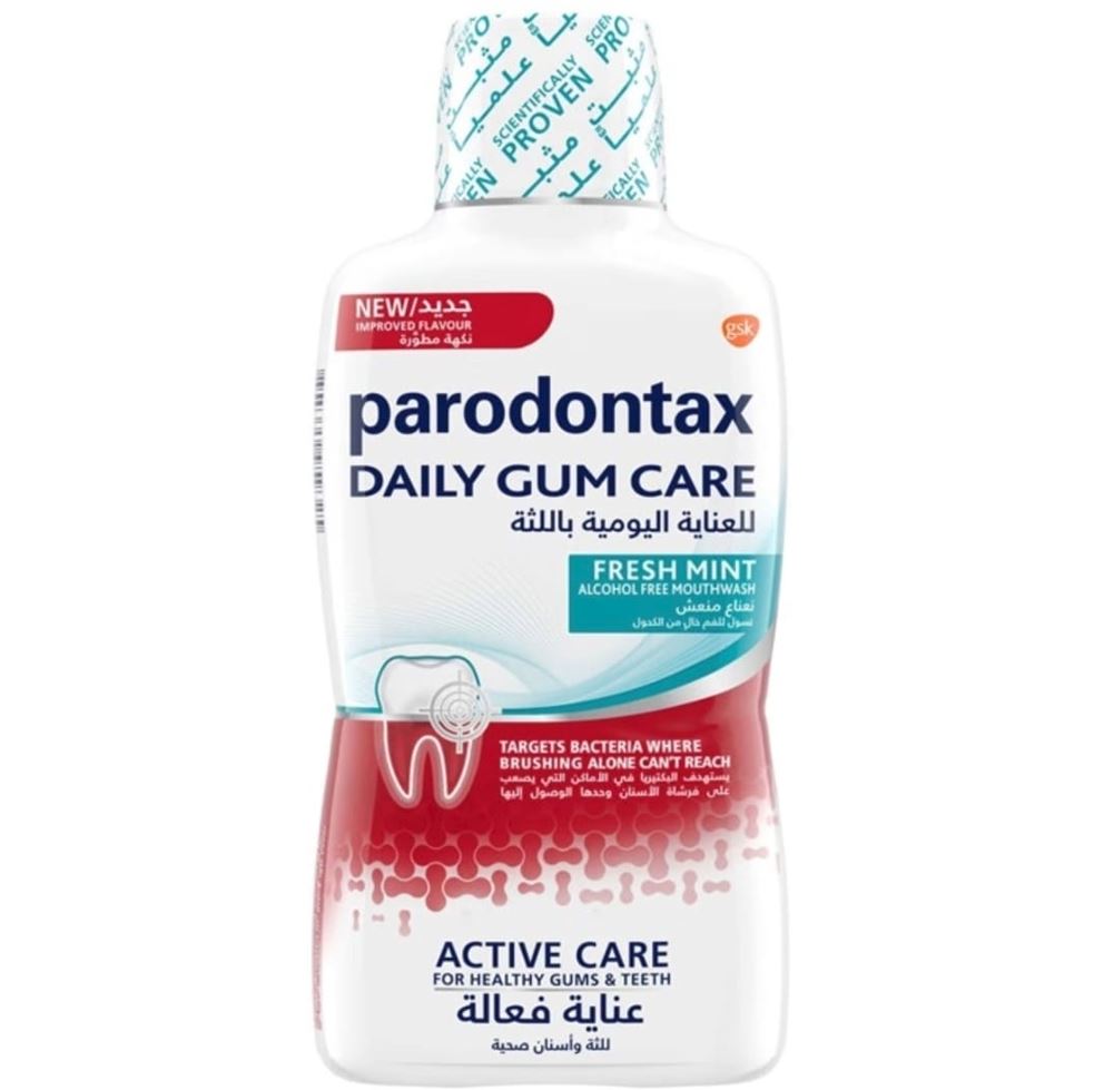 PARODONTAX DAILY GUM CARE FRESH MINT MOUTHWASH 500ML