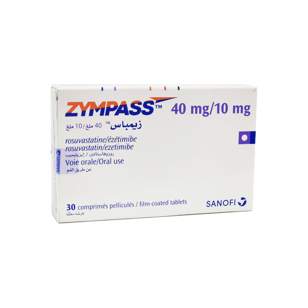 ZYMPASS 40MG/10MG 30 TABLETS