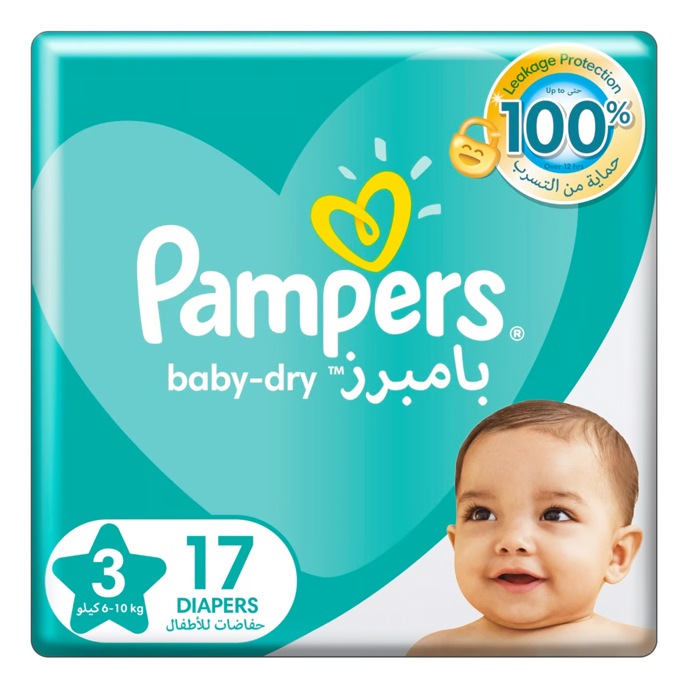 PAMPERS NO.3 BABY-DRY 17 PCS (6-10KG)