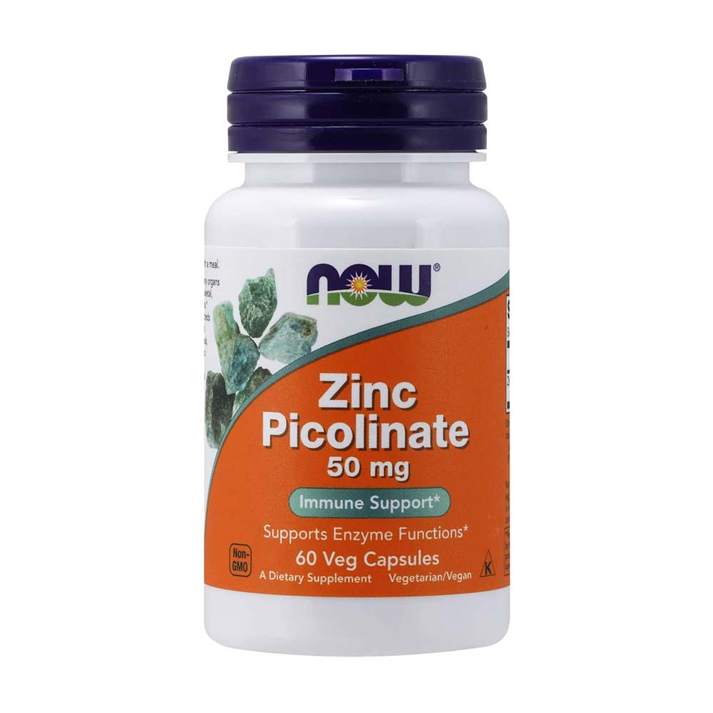 NOW ZINC PICOLINATE 50MG 60 VEG CAPS