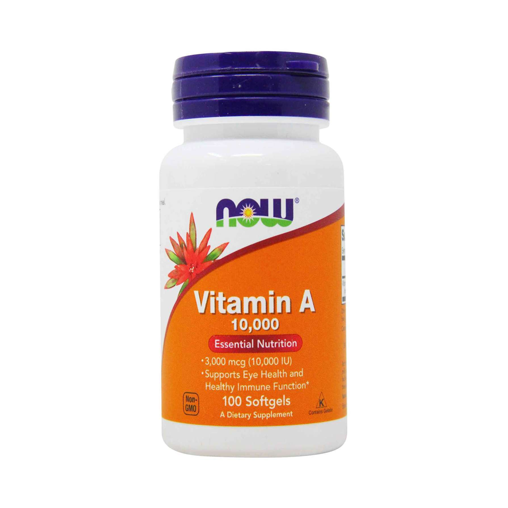 NOW VITAMIN A 3000MCG 10,000 IU 100 SOFTGELS