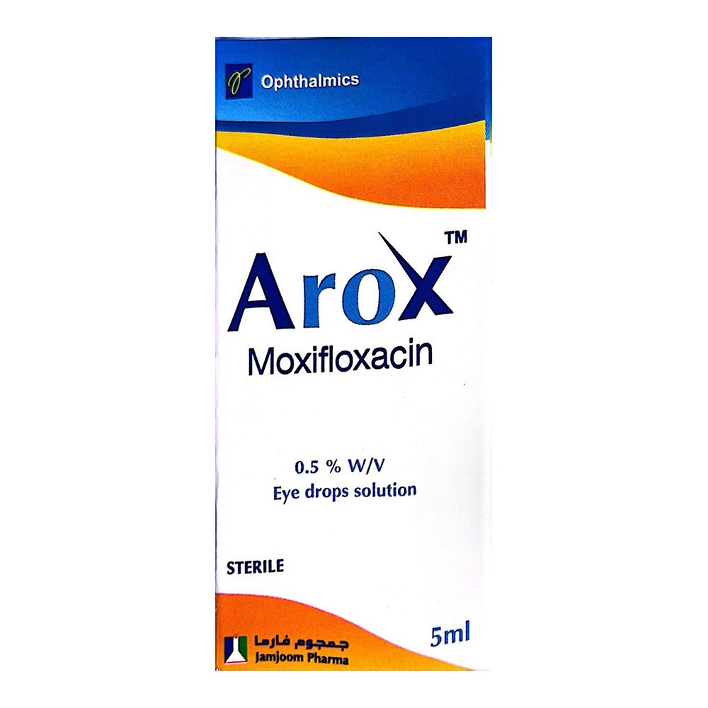AROX MOXIFLOXACIN 0.5% EYE DROPS SOLUTION 5ML – Pharmazone