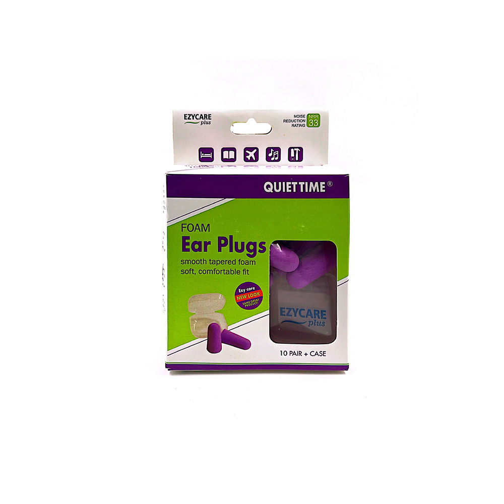 EZYCARE PLUS QUIET TIME FOAM EAR PLUGS 10 PAIRS -10800