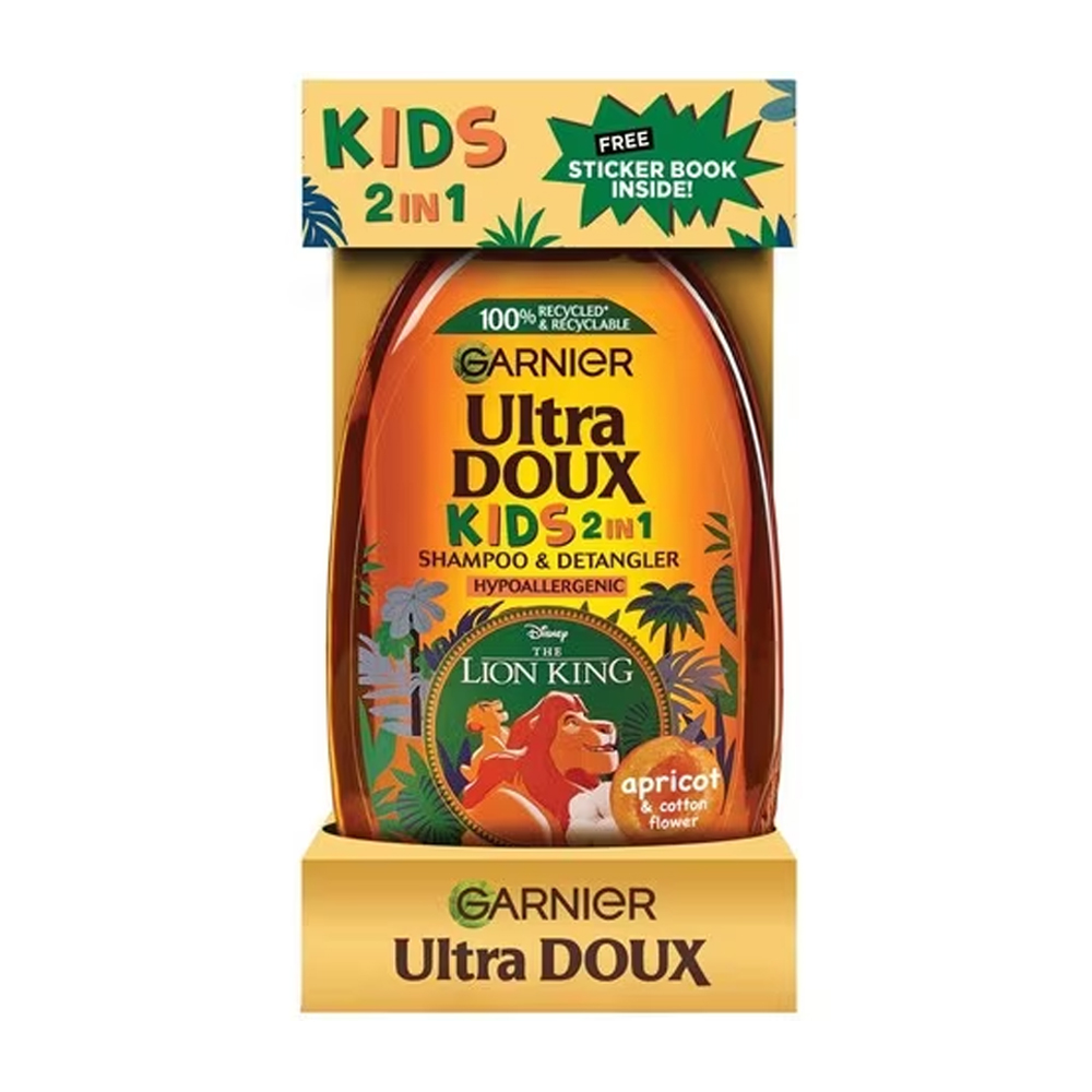 GARNIER ULTRA DOUX KIDS SHAMPOO 400ML - THE LION KING + BOOK