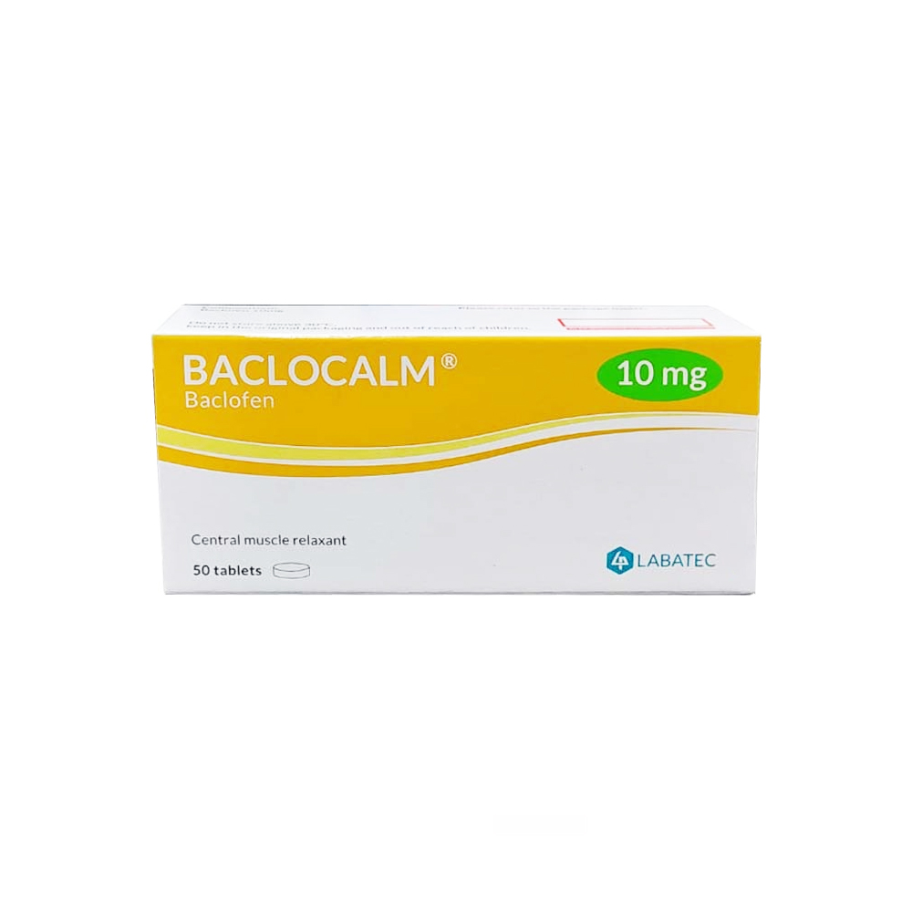 BACLOCALM 10MG 50 TABLETS