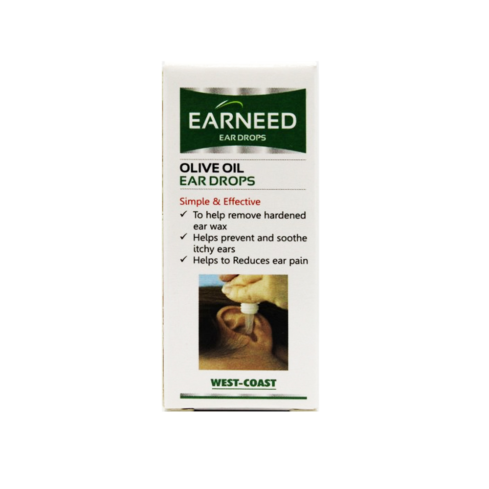 EARNEED OLIVE OIL EAR DROPS 15ML