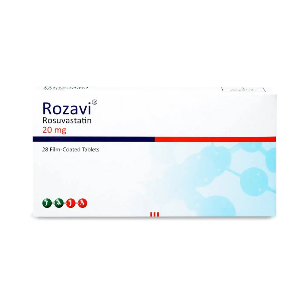 ROZAVI ROSUVASTATIN 20MG 28 TABLETS