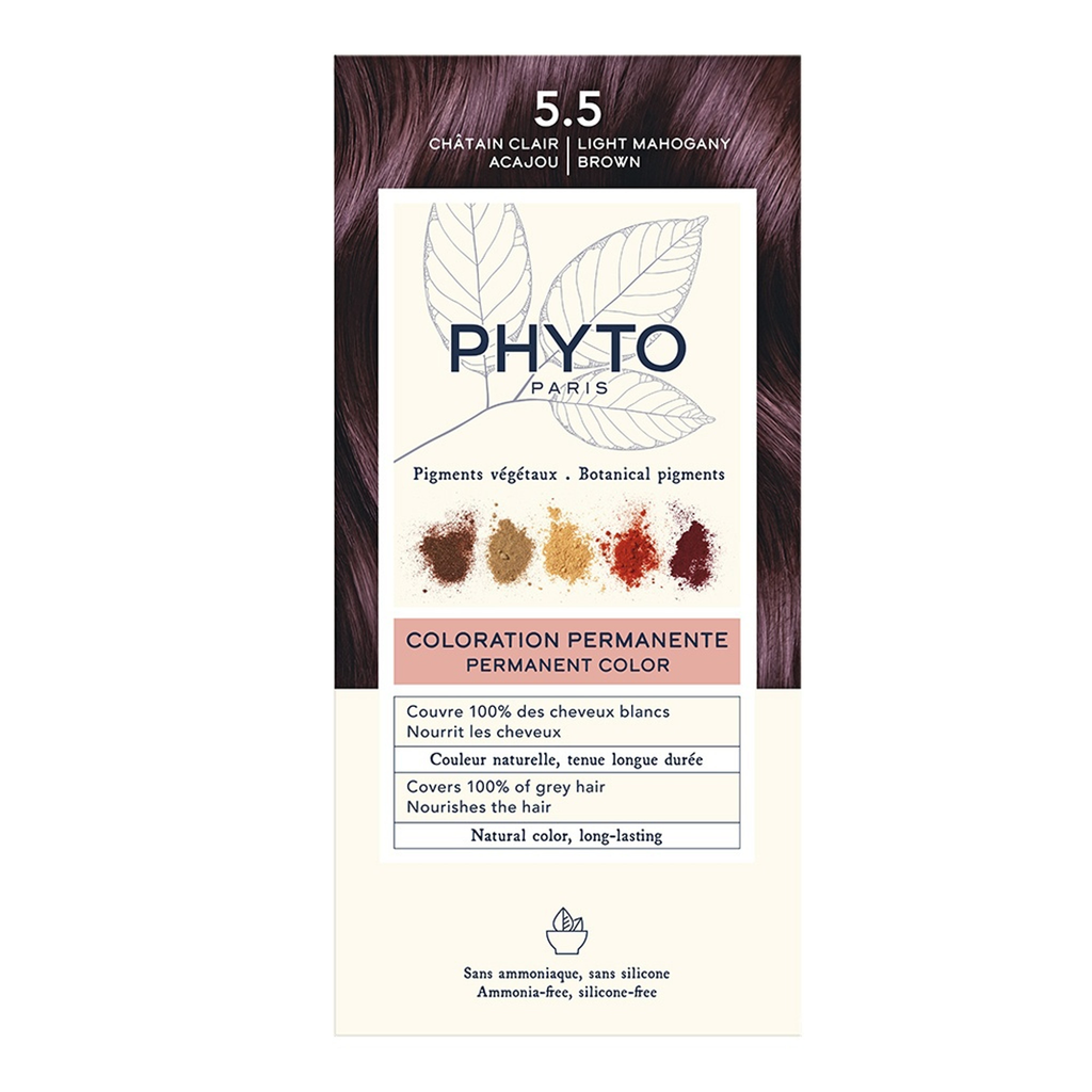 PHYTO HAIR COLOR 5.5 LIGHT MAHOGANY BROWN