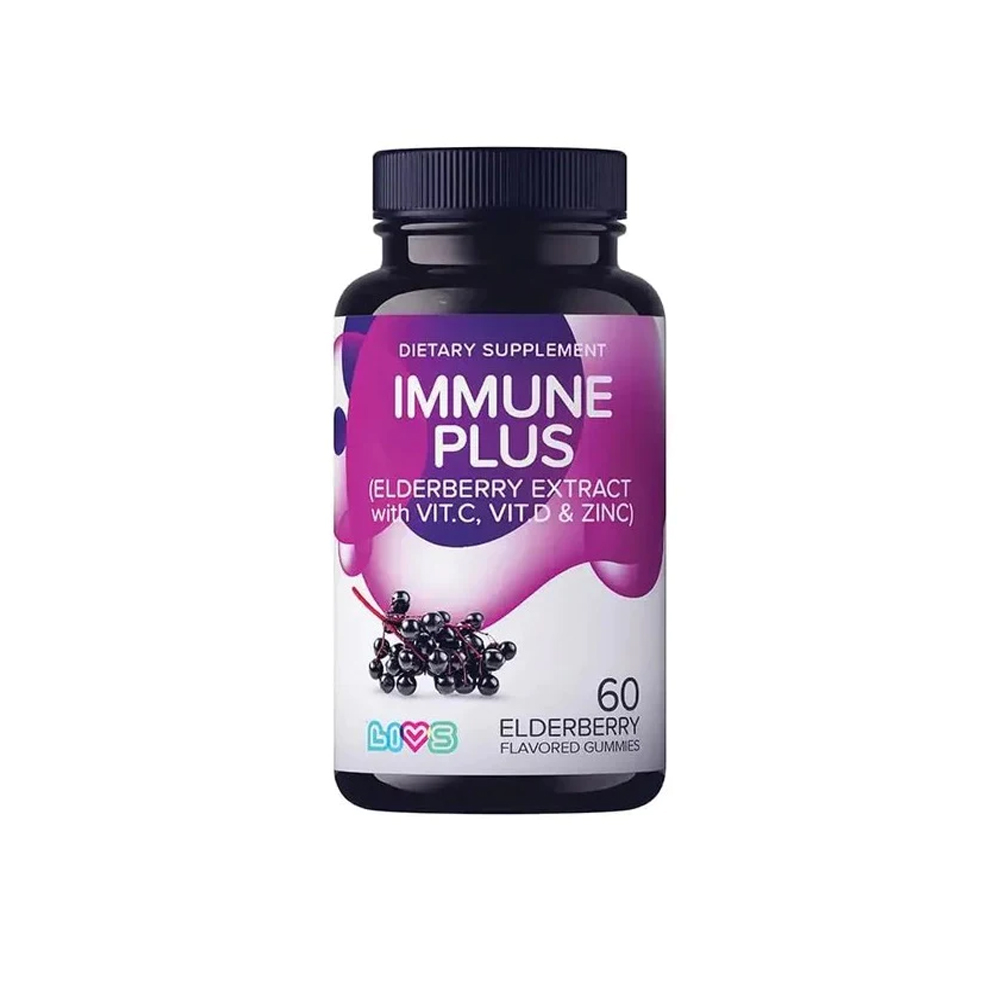 Livs Immune Plus Elderberry Flavor 60 Gummies
