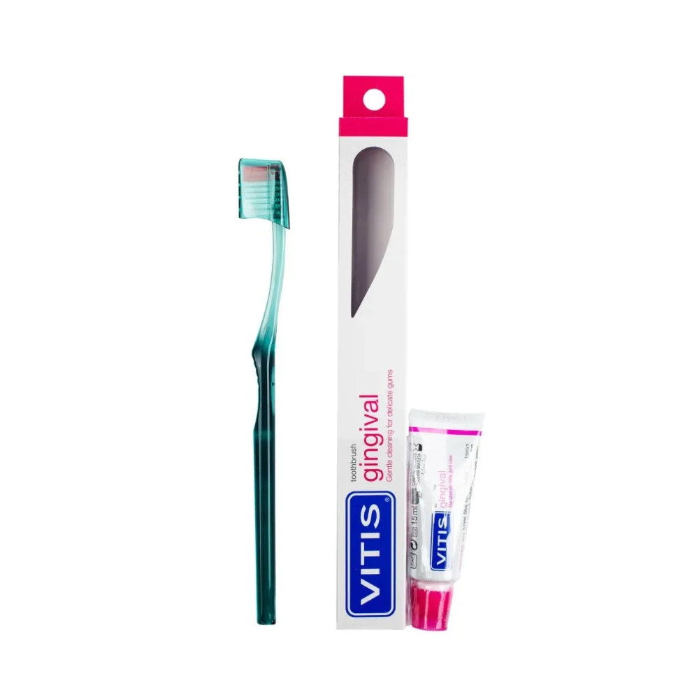 Vitis Gingival Toothbrush + Toothpaste 15Ml