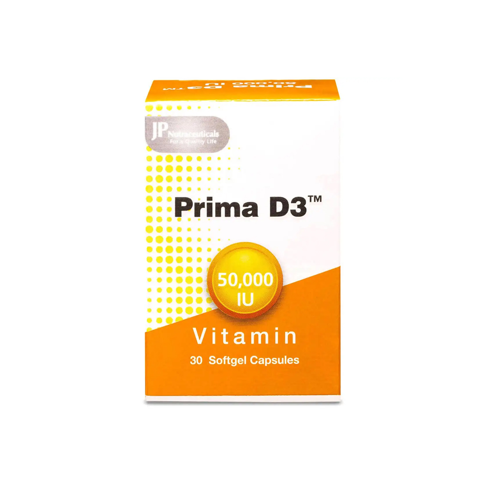 Prima Vitamin D3 50,000IU 30Softgel Capsules