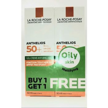 LA ROCHE POSAY ANTHELIOS ANTI SHINE GEL-CREAM (1+1) 50ML